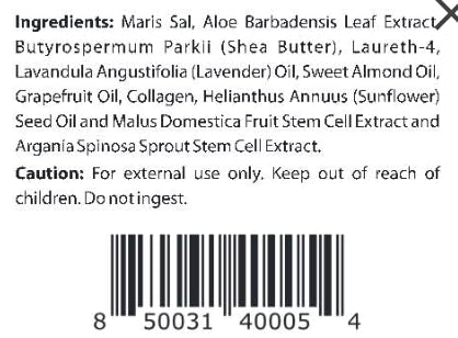First Botany Body Scrub - Natural Exfoliating Salt Scrub & Body and Face Souffle helps with Moisturizing Skin, Acne, Cellulite, Dead Skin Scars, Wrinkles (10 fl oz, Lavender)