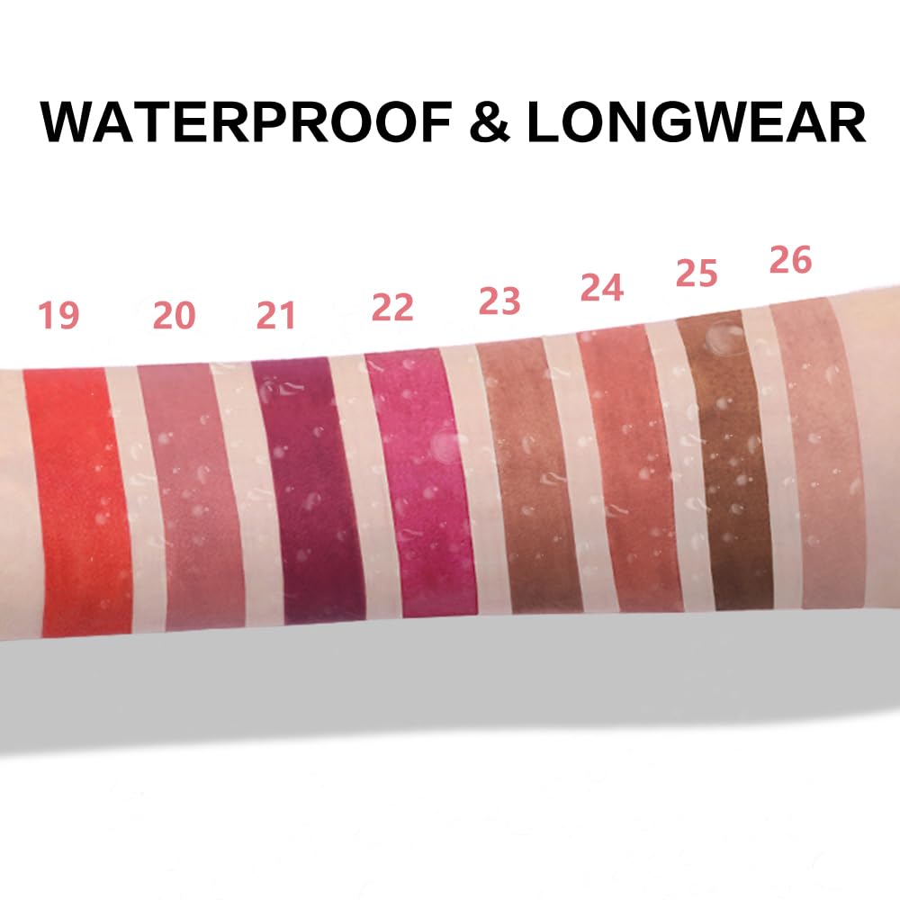 BINGBRUSH Lip Crayons Matte Longwear Lipstick Pack Set,Moisture Smooth Lipliner With Built-in Sharpener Ultimate Lip Crayon for Makeup- Waterproof Velvet Lipgloss Lip Stain(25#Saddle Brown)