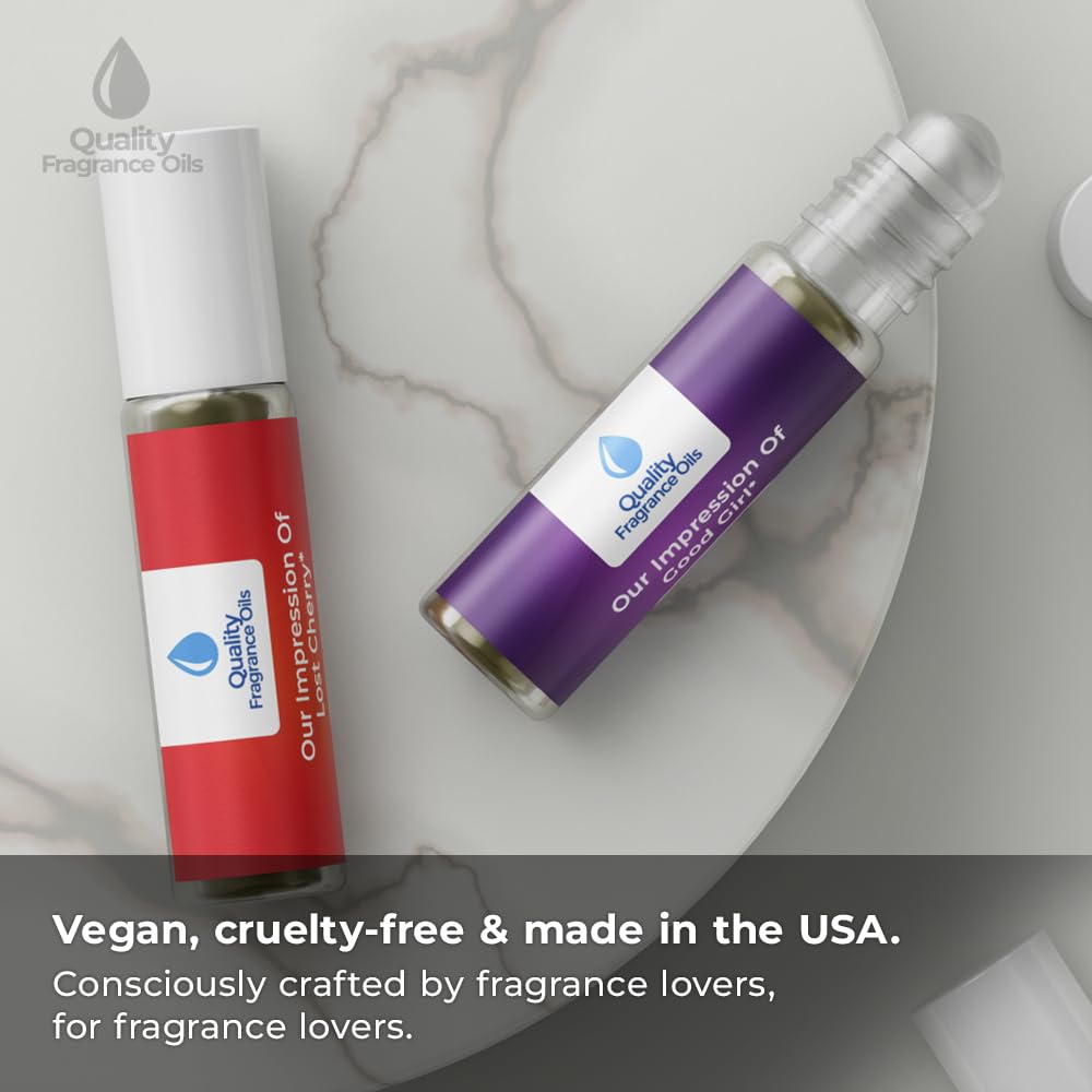 Quality Fragrance Oils' I Want Choo Impression #337 | Long-Lasting Perfume Oil, Alcohol-Free, Strong Scent, 10ml Roll-On | Affordable Alternative to Designer Fragrances