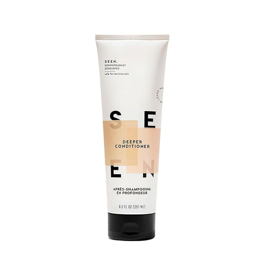 SEEN Deeper Conditioner - Scented - Non-Comedogenic & Sulfate-Free Hair Conditioner- Dermatologist-Developed - Safe for Sensitive & Acne Prone Skin