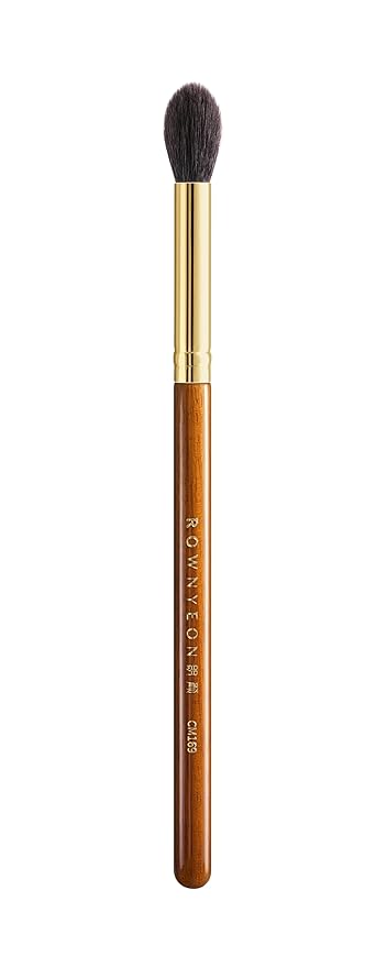Desert Oak Series Eyeshadow Blending Brush - Dome Goat Hair Bristles for Seamless Crease Work, Premium Bubinga Handle with Gold Brass Ferrule (CM 169)