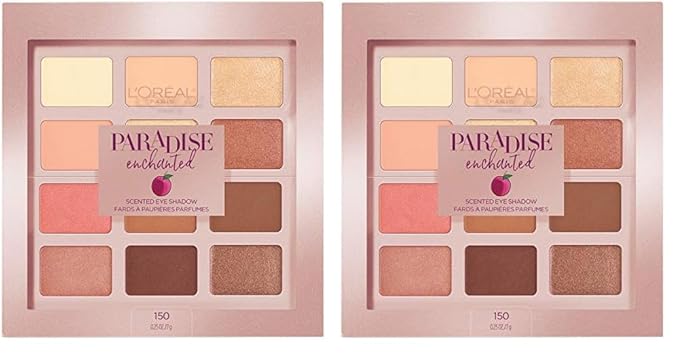 L'Oreal Paris Paradise Enchanted Scented Eyeshadow Palette, 0.25 fl; oz. (Pack of 2)