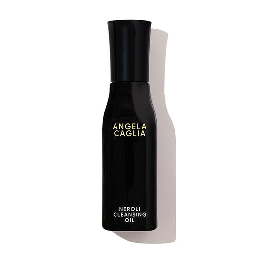 Angela Caglia Neroli Cleansing Oil - Makeup Remover & Face Cleanser with Lipid-Lock Technology - Organic Moringa, Marula, Black Currant & Neroli Oils - Soothing Hydration & Barrier Support