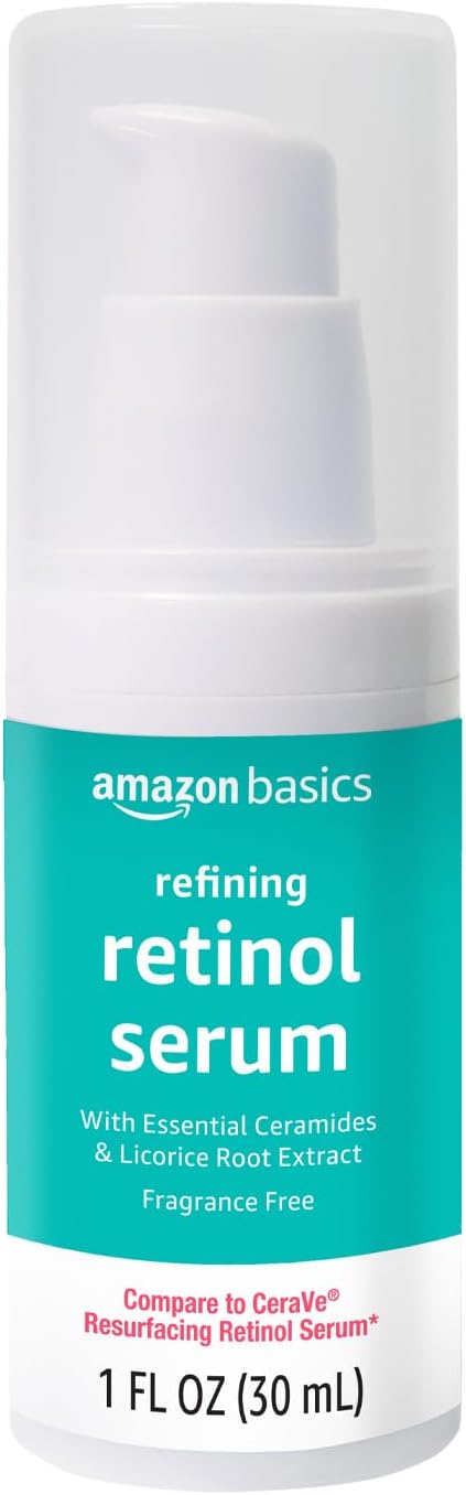 Amazon Basics Retinol Serum for Face, 1 Fluid Ounce, 1-Pack