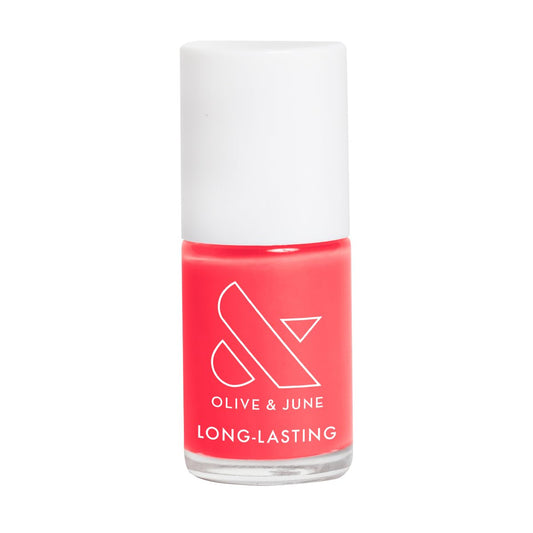 Olive & June Long Lasting Nail Polish | Gel-Like Finish No Lamp Needed | Lasts up to 10 days | Salon-Quality Color at Home | Vegan Cruelty-Free Chip-Resistant Shine |Maine Character Energy Lobster Red