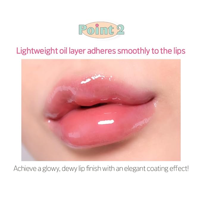 ETUDE Over Glowy Lip Gloss #4 Pink Marshmallow | Non-Sticky Vegan Lip Tint | Moisturized & Long-lasting Lip Gloss | Daily Tint for Dry Lips, Korean Makeup, K-beauty, Perfect for Gift