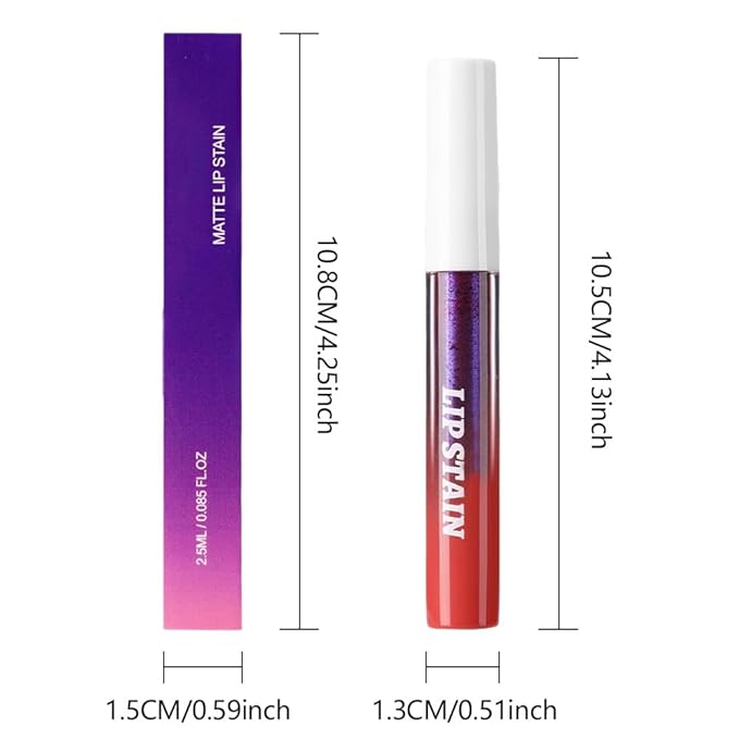 evpct Nude Brown Peel Off Lip Stain Tints, Liquid Lipstick Lip Stain Long Lasting Waterproof for Women, Non-stick Cup Lipstick Peel Off Highly Pigmented Not Faded Smudge-proof Easy to Apply, 04