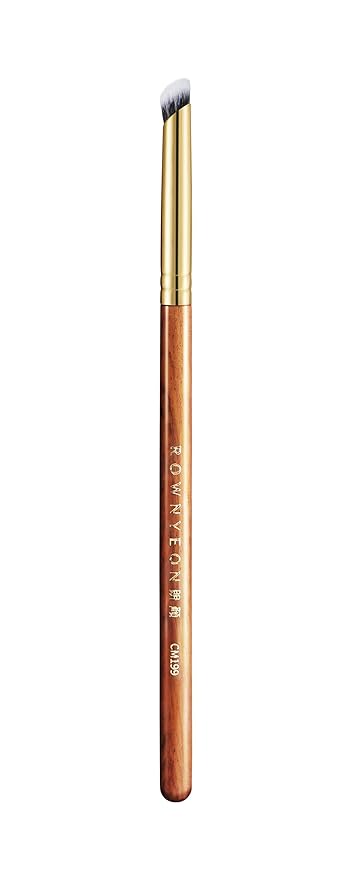 Desert Oak Series MicroBlur Tap Concealer - 6mm Finger-Tip Precision Brush for Tear Troughs & Acne Spots, Vegan Nylon, Bubinga Handle (CM 199)