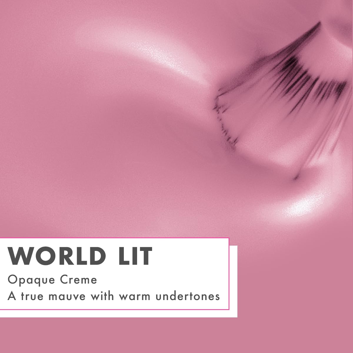 Olive & June Long Lasting Nail Polish | Plump Gel-Like Finish No Lamp Needed Lasts up to 10 days | Salon-Quality Color at Home | 15-Free, Vegan & Cruelty-Free Chip-Resistant Shine | World Lit, Mauve