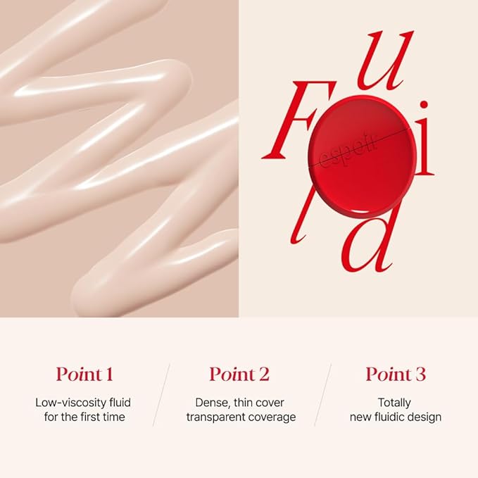 Espoir Be Velvet Fluid Foundation #23 Beige 1.05oz | Luxurious Velvet Finish | Thin, Dense Coverage Matte Foundation | Long-Lasting Hydrated Radiance Liquid Foundation | Korean makeup Foundation