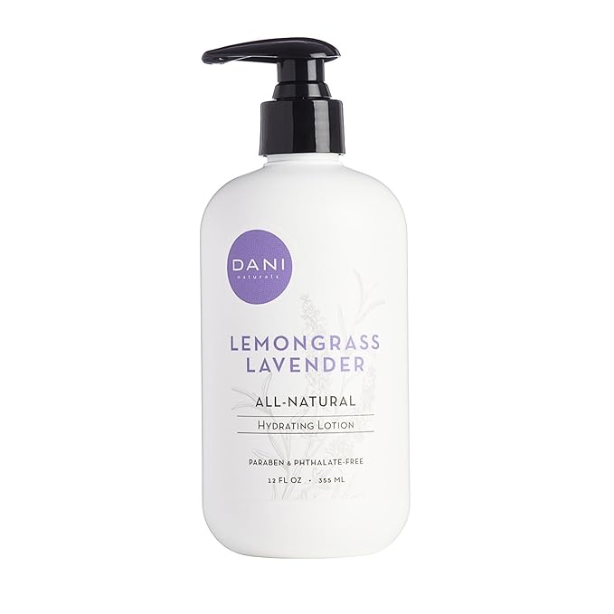 Naturals Hand & Body Lotion - Calming Lemongrass Lavender Scent, Moisturizing Lotion with Aloe Vera, Shea Butter & Vitamin E, Deep Hydration for Dry Skin, All Skin Types - 12 Oz