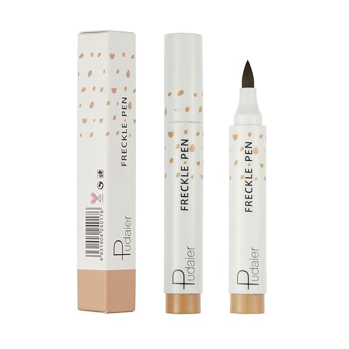 Freckle Pen 2 Pcs Light Brown Natural Like Face Freckle Makeup Pen 0.17 Fl Oz