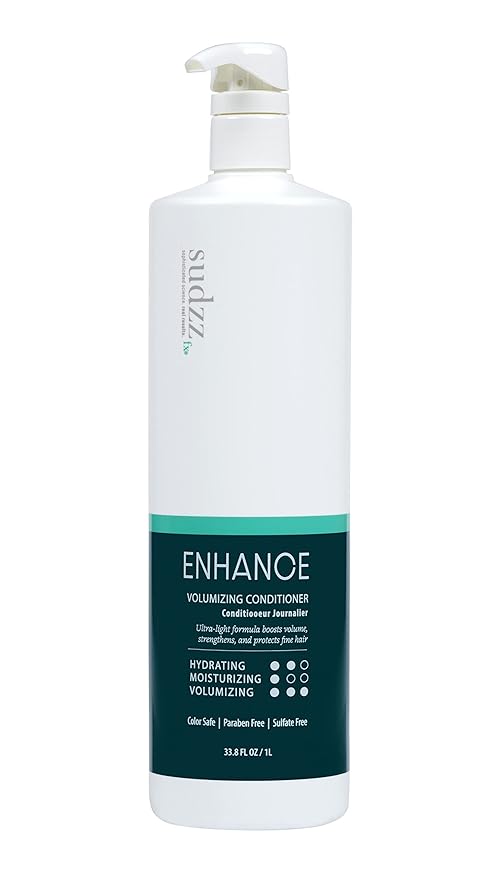 SUDZZFX Enhance Daily – Detangling Formula – Suitable for All Hair Types – For Men & Women – Sulfate Free, 33.8 Fl Oz