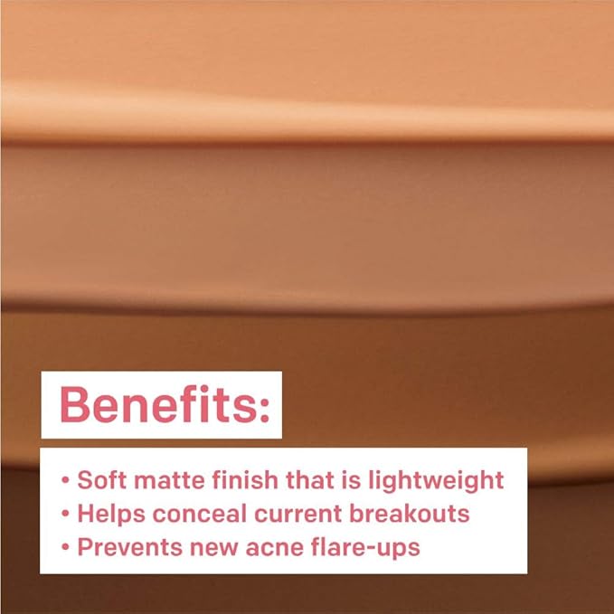 Almay Foundation, Acne Face Makeup with Salicylic Acid, Face Makeup with Skincare Ingredients, Matte Finish, Hypoallergenic, Cruelty Free, Dermatologist Tested Foundation, 100 Ivory, 1 Oz