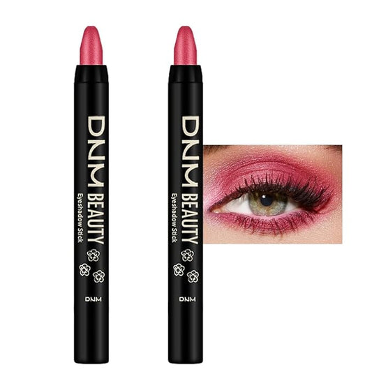 Kaely 2Pcs Cream Eyeshadow Sticks Set for Eyes Waterproof,Red Shimmer Eye shadow Stick Pencil Pen Bulk sombras en crema para ojos 35+35