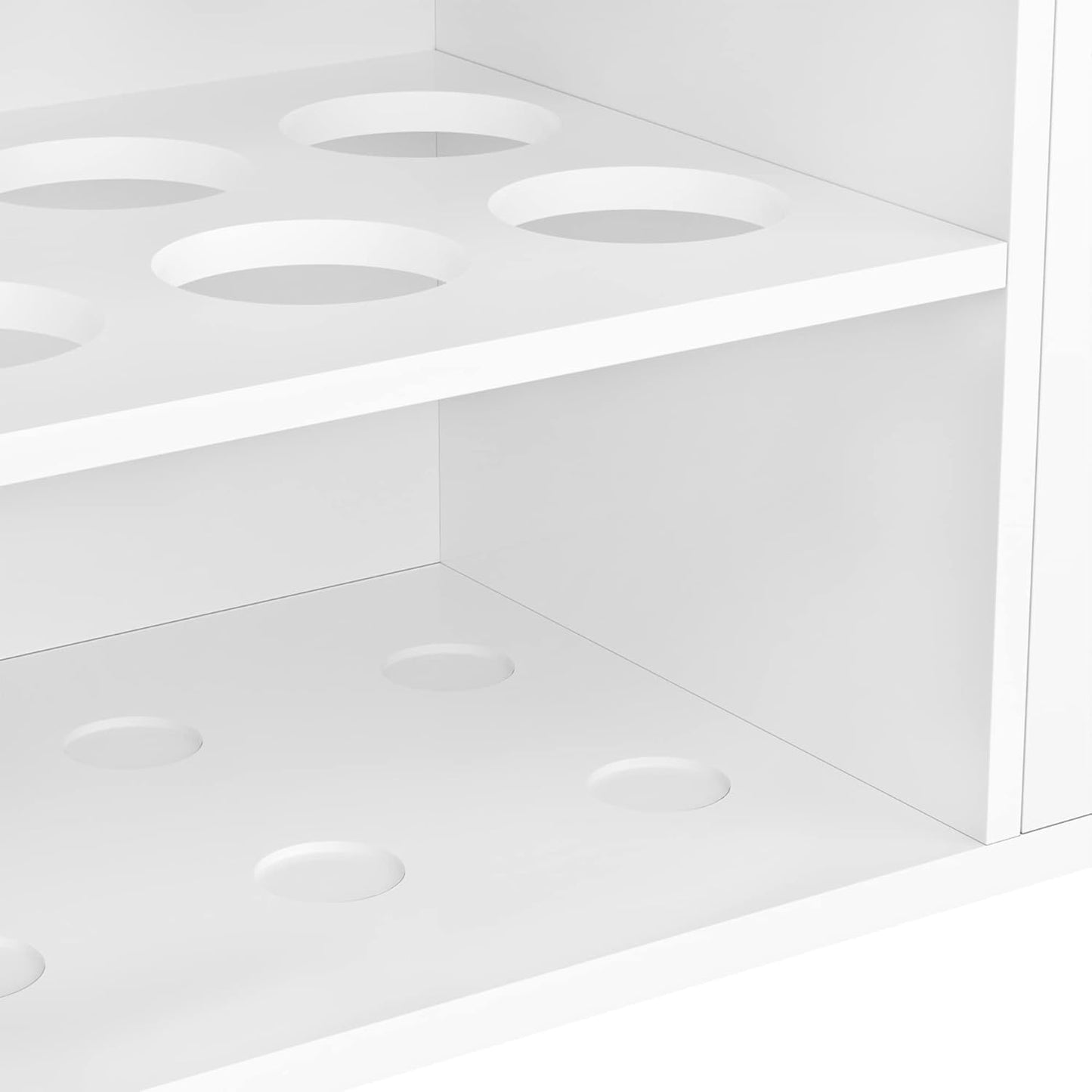 HBlife 2 Pcs Acrylic Magnetic Dry Erase Marker Holder for Whiteboard, Wall Mount 10 Slots Magnet Pen Pencil Holder for Fridge Refrigerator, Locker Organizer Accessories for Classroom Office, White