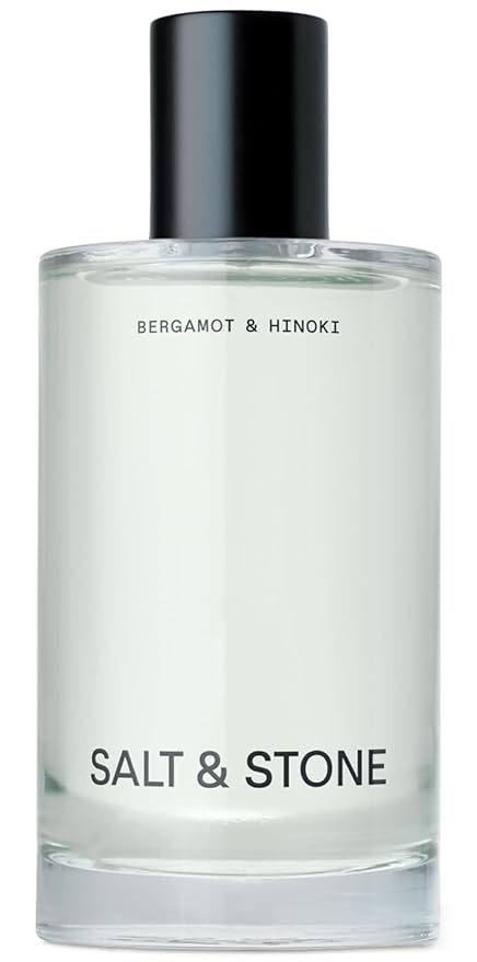 Salt & Stone Body Mist, Bergamot & Hinoki Scent, Skincare Infused Perfume Hair & Body Spray for Women and Men, Hydrating Fragrance with Glycerin and Red Algae, Vegan, Cruelty Free, 3.4 fl oz