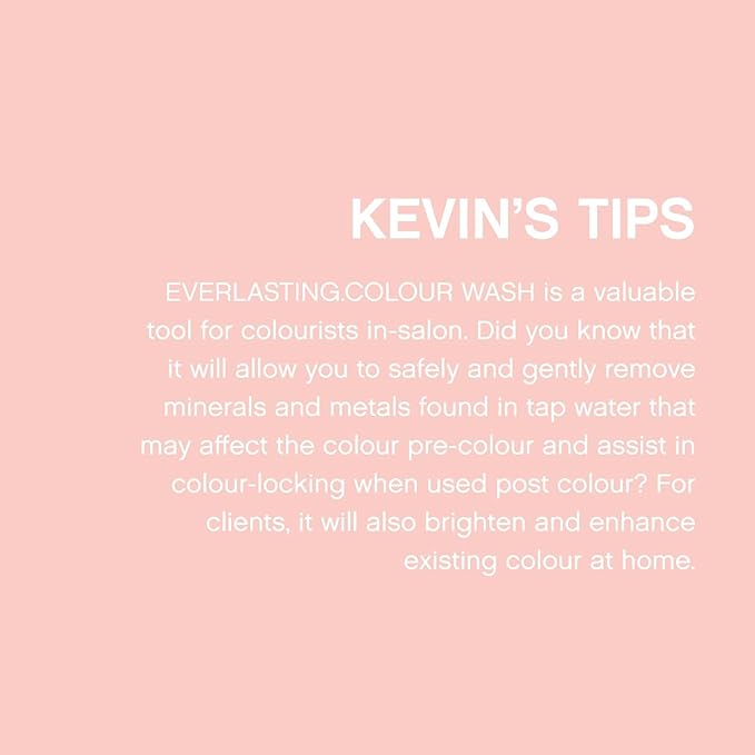 KEVIN.MURPHY EVERLASTING.COLOUR WASH - Hair Colour Shampoo - Colour Protect Hair Care - pH Balanced Shampoo - Sulphate Free - 250 mL / 8.4 fl oz