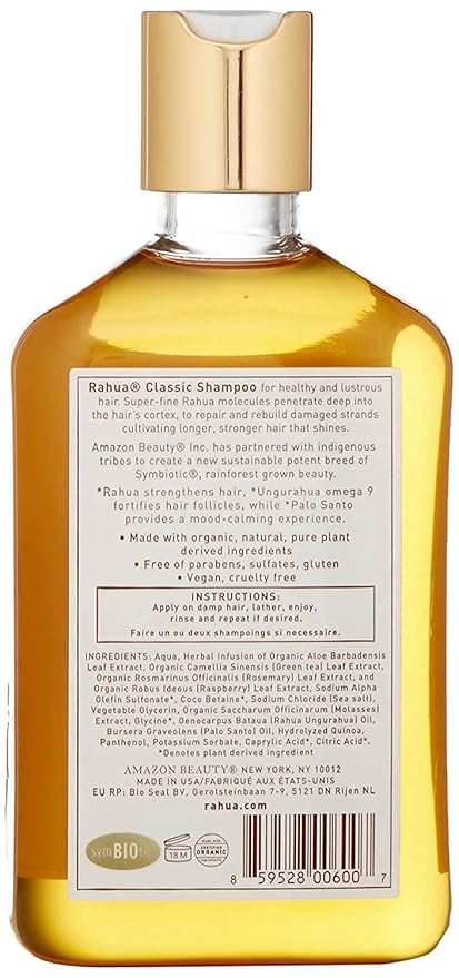 Rahua Classic Hair Shampoo, 9.3 Fl Oz, Naturally Infused, Plant Powered Ingredients, Sulfate Free, Woodsy & Earthy, with Palo Santo Oil for Scalp Care & Silky Hair, Vegan