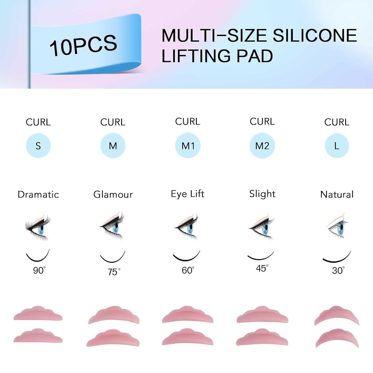 PERMANIA Lash Lift Kit, Lash Perm Kit, Fast Eyelash Lifting 5 Minutes DIY at Home with Strong Glue Disposable Sachet Lash Lifting Kit Last 6 Weeks (15pcs)