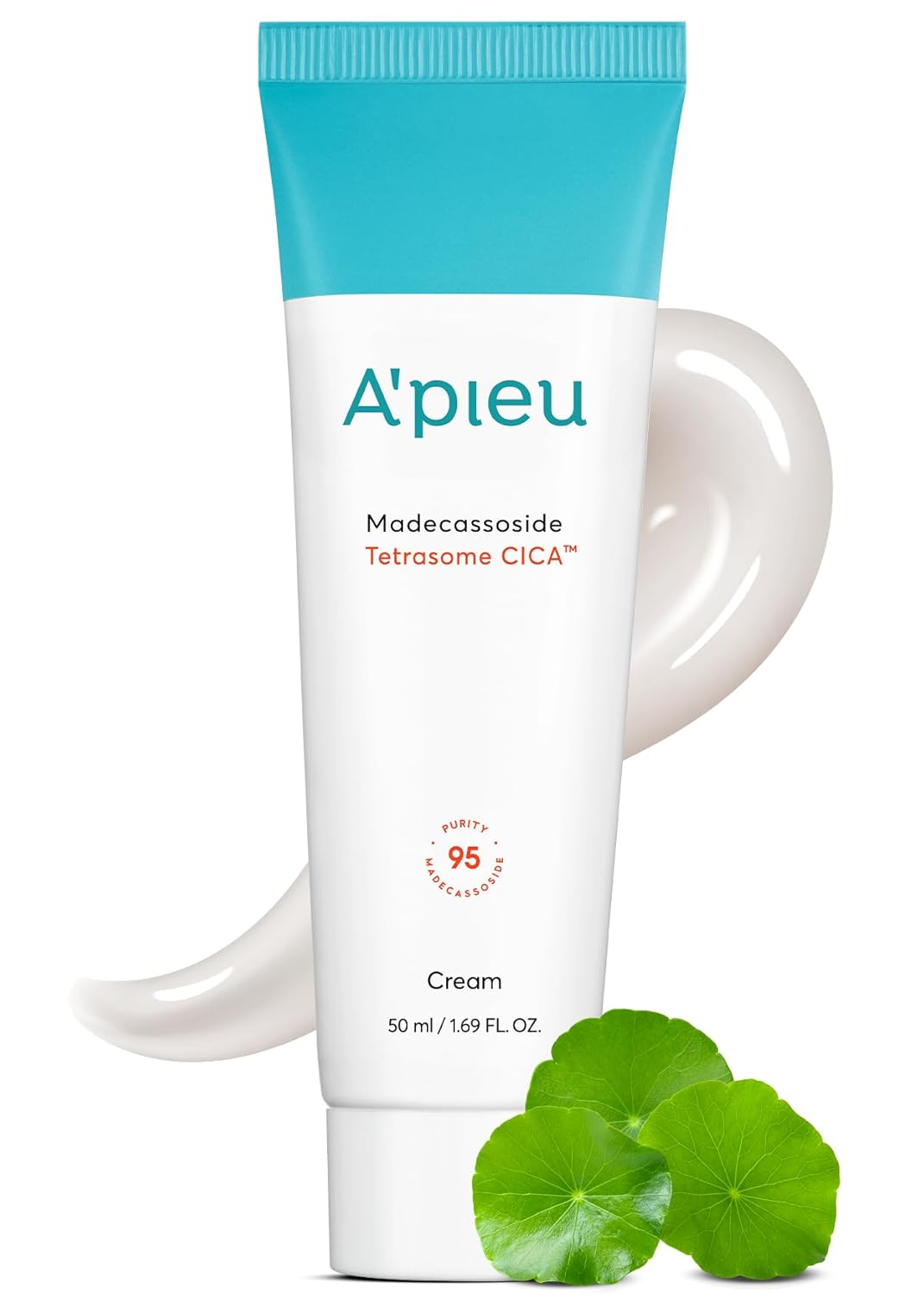 A'PIEU Madecassoside Tetrasome Cica Cream 1.69 fl oz/ 50ml - Upgraded Absorption, Enhanced Skin Barrier, Calming Effects - Centella Asiatica, Asiaticoside, Asiatic Acid