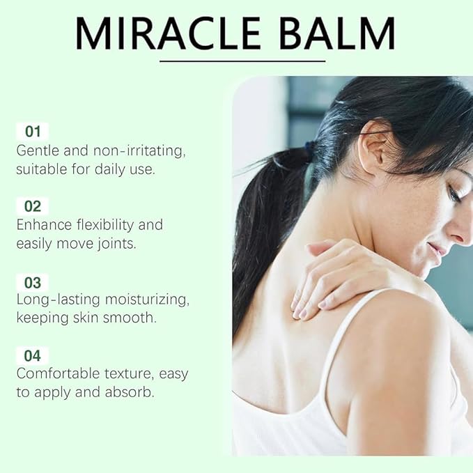 Miracle Balm, Organic Miracle Balm, Natural Ingredients, Relaxed and Comfortable for Legs, Arms, Back(2 pcs) AA