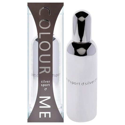 Milton-Lloyd Colour Me Silver Sport -Cologn-for Men - Woody Fragrances - Mens-Cologn - Long Lasting Perfume for Men - Woody-Cologn- 3 oz