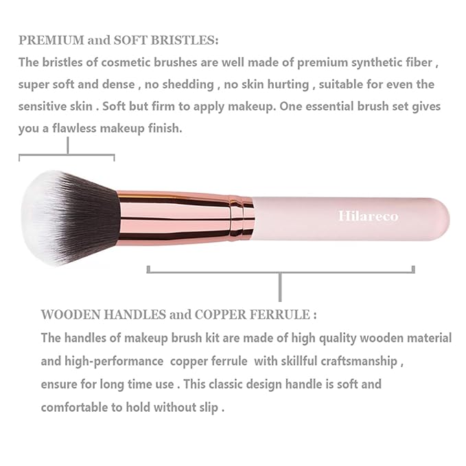 PHOERA Foundation, Full Coverage Foundation, PHOERA Primer, PHOERA Powder, PHOERA Makeup Set, Kabuki Makeup Brushes Foundation Brush Powder Brush,2 Pcs Makeup Sponge (105 Sand+111 Chestnut)