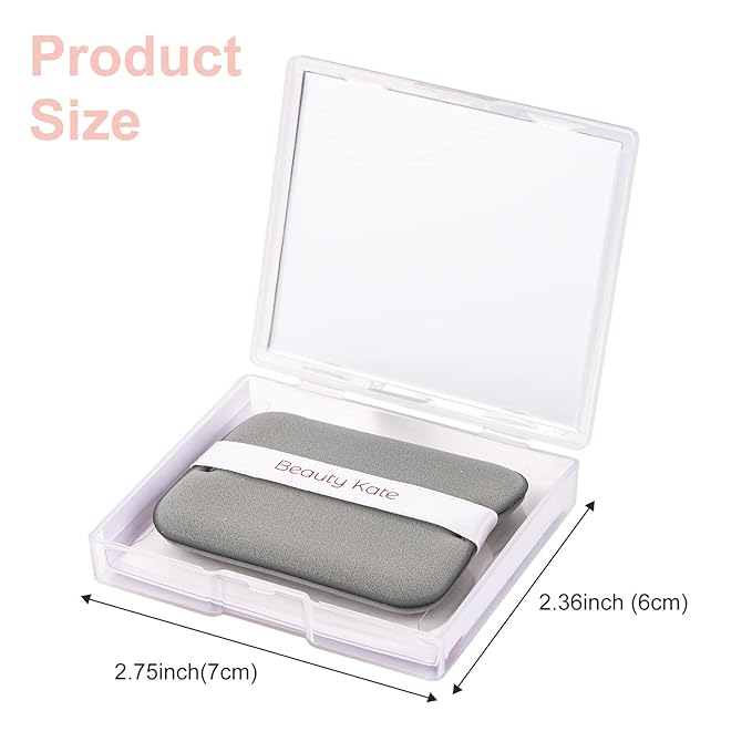 2 Pack Matter Blotting Paper for Oily Skin Total 100 Sheets with Mirror Case and Makeup Puff - Easy Dispensing Oil Blotting Sheets for Face,Makeup Friendly Oil Absorbing Sheets