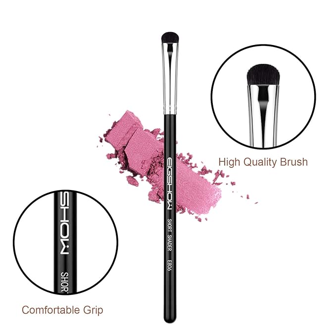 Eyeshadow Smudge Brush, EIGSHOW Short Shader Precision Makeup Brush High-End for Creasing & Cat Eye Makeup, Premium Quality, Cruelty-Free (E806)