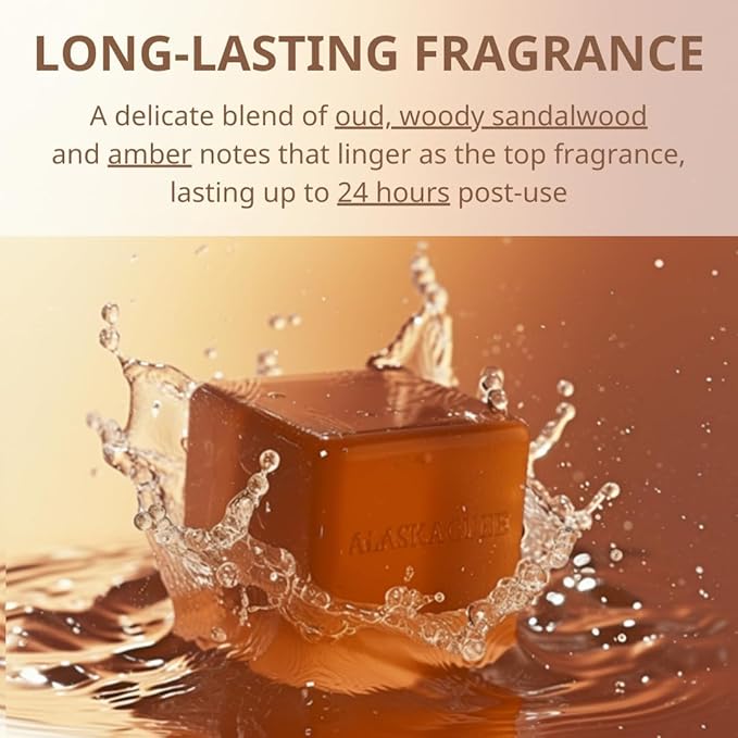 Luxury Shower Bar (Pack of 4) Perfumed Body Soap with Long-Lasting Fragrance Softens & Hydrates Skin Long Lasting Scent Rich Foam Bundle Value Set Body Wash Shampoo Deodorant