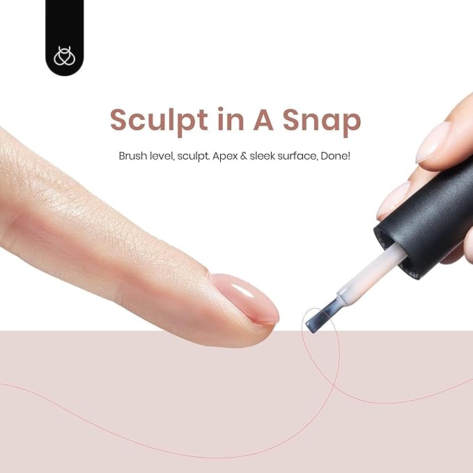 Beetles Builder Gel for Nails 7 in 1 Builder Nail Gel Color Nude Brown for Nails Extension & Building Apex Strengthen Thin Nails DIY Salon at Home Nail Art Base Gel Needed Gift for Women