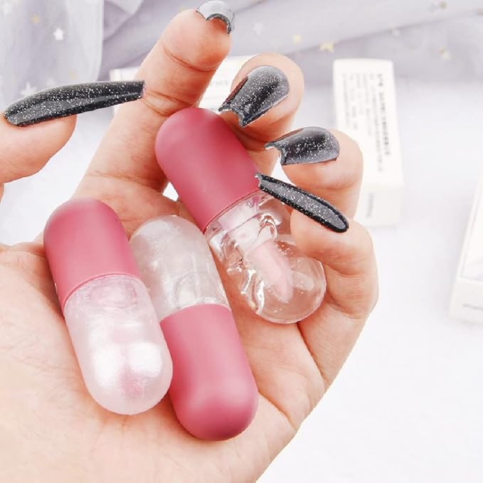 BINGBRUSH 3 Pcs Color Changing Lip Gloss Lip Oil Tinted, Pink Magic Mood Lipstick,Temperature Color Change Lip Stain Lip Balm, Long Lasting Lips Will Not Dry Out,Lip Changing Color Lipstick