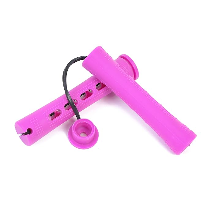 YOROSTAR 20pcs Purple Plastic Perm Rods Set for Natural Hair Cold Wave Rods Hair Rollers for Long Short Women's Hair DIY Hairdressing Tools