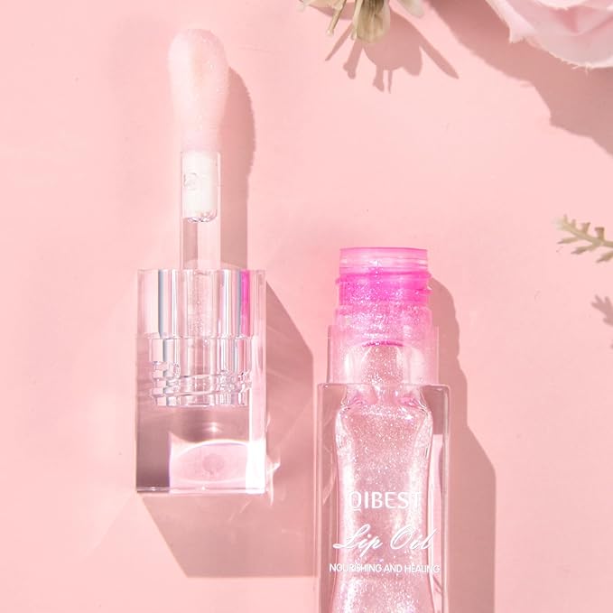 2Pcs Magic Color Changing Moisturizing Lip Glow Oil Plumping Glimmer Glow Lipstick, Hydrating Lip Gloss Lip Balm Transparent Lip Care, Long Lasting Moisturizing Non-sticky Fresh Texture Lip Oil