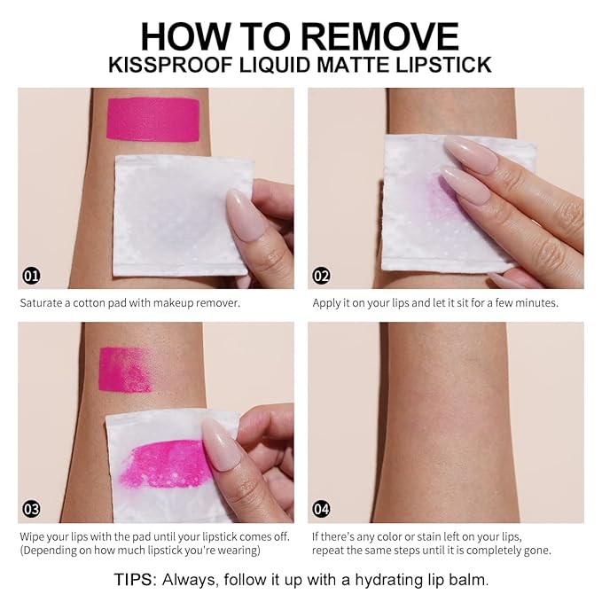 Oulac Matte Liquid Pink Lipstick for Women, Baby Pink Long Lasting High Impact Lip Color, Waterproof, Creamy Formula Lip stick with Vitamin E, Vegan & Cruelty-Free, 4.5ml (M25)