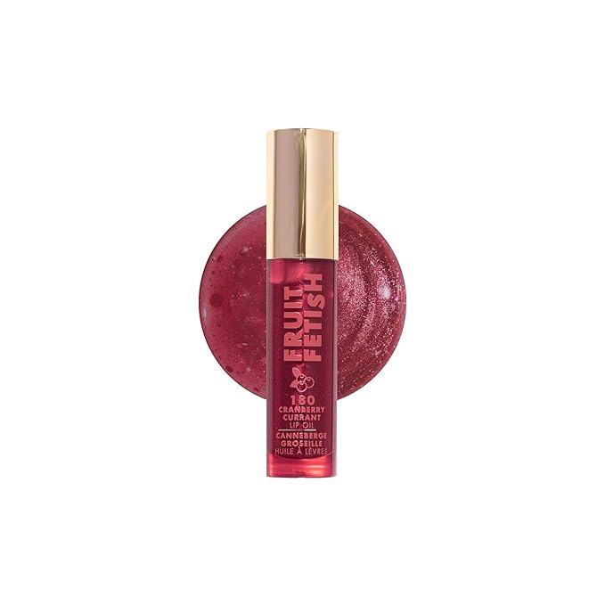 Milani Lip Oil with Vitamin E for Instant Hydration, Fruit Extract Infused Lip Treatment and Moisturizing Lip Gloss - Cranberry