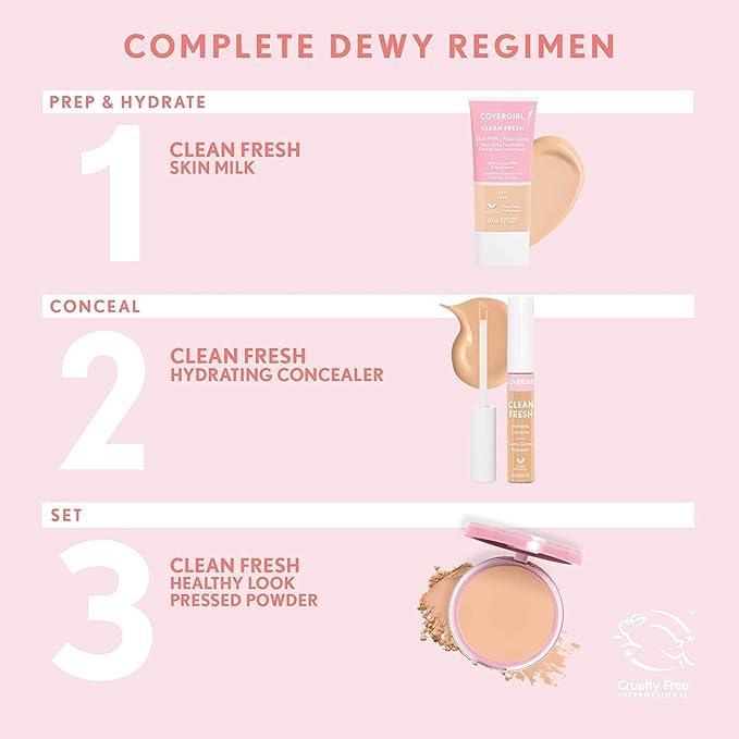 COVERGIRL Clean Fresh Pressed Powder, Tan, 0.35 Oz