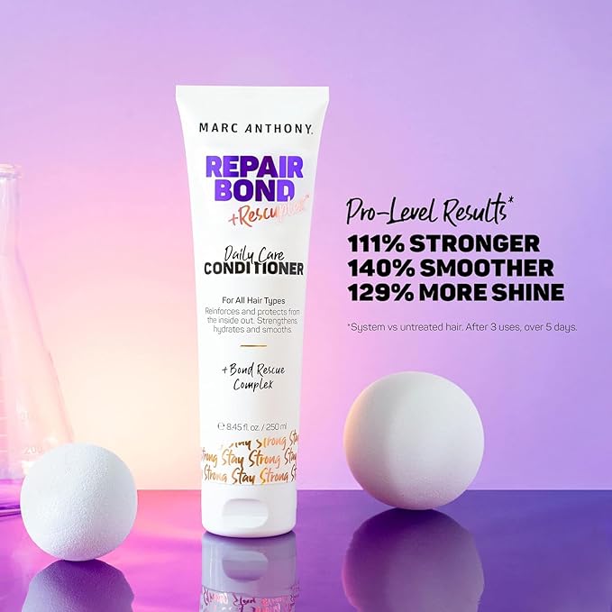 Marc Anthony Repairing Conditioner - Rescuplex Formula for Strengthening and Repair, Eliminates Frizz & Flyaways, Ideal for Dry & Damaged Hair