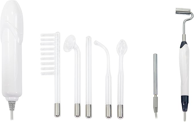 Facial Ozone Steamer 4 in 1 with Magnifying LED Light, High Frequency and Galvanic Aroma Therapy by SKINACT