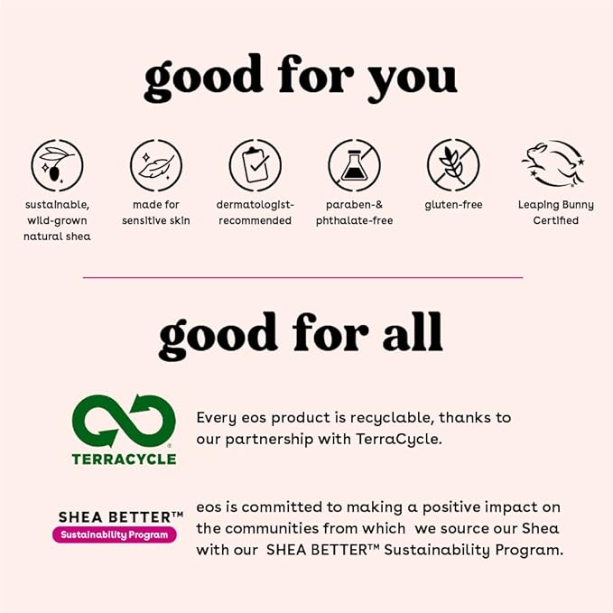 eos Sunset Sips Lip Butter Trio- Includes Pink Lemonade, Island Coconut & Wild Cherry Slushie Flavors, 24-Hour Moisture, Doubles as an Overnight Lip Mask, 3-Pack