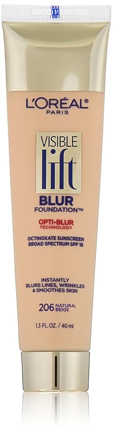 L'Oréal Paris Visible Lift Blur Foundation, Natural Beige, 1.3 fl. oz.