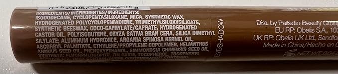 Palladio Waterproof Eyeshadow Stick with Blending Sponge, Long Lasting & Effortless Application, Smudge Free & Crease Proof Formula, Matte & Shimmer Shades, Buildable Eye Shadow (Bronze Shimmer)