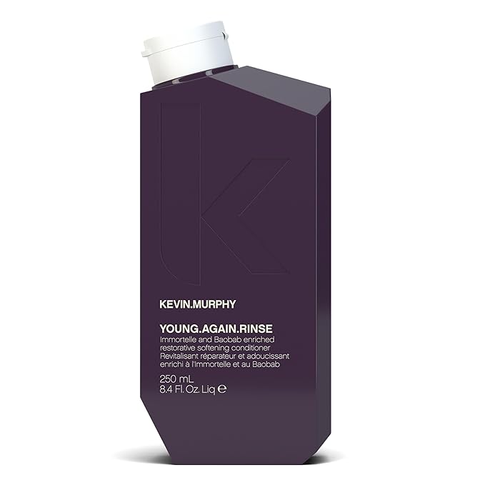 KEVIN.MURPHY YOUNG.AGAIN.RINSE - Moisturising Anti-Ageing Conditioner - For Ageing, Dry, Damaged & Brittle Hair - Hair Repair - With Amino Acids - Sulphate & Paraben Free - 250 mL / 8.4 fl oz