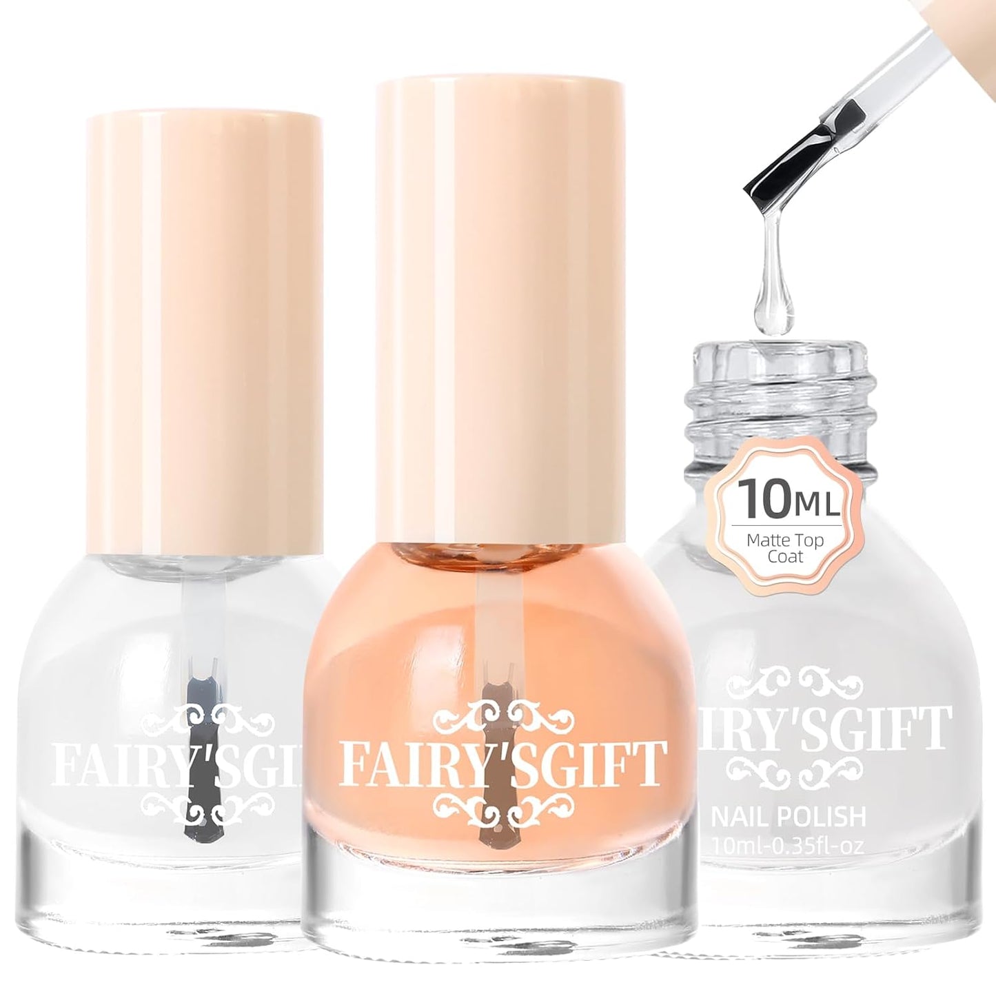 Major Dijit Nail Polish Quick Dry Nail Polish Nail Art Varnish (Base Shiny Matte Top Coat, 10 ML)