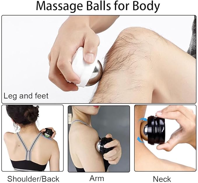 Cold Massage Roller Ball - Gifts for Men Women Teens BoysοΌStays Cold for 6 Hours, Home Office Travel Essentials,Sports Fitness Relaxations Gift,Rapidly Relieve Muscle Pain and Tension