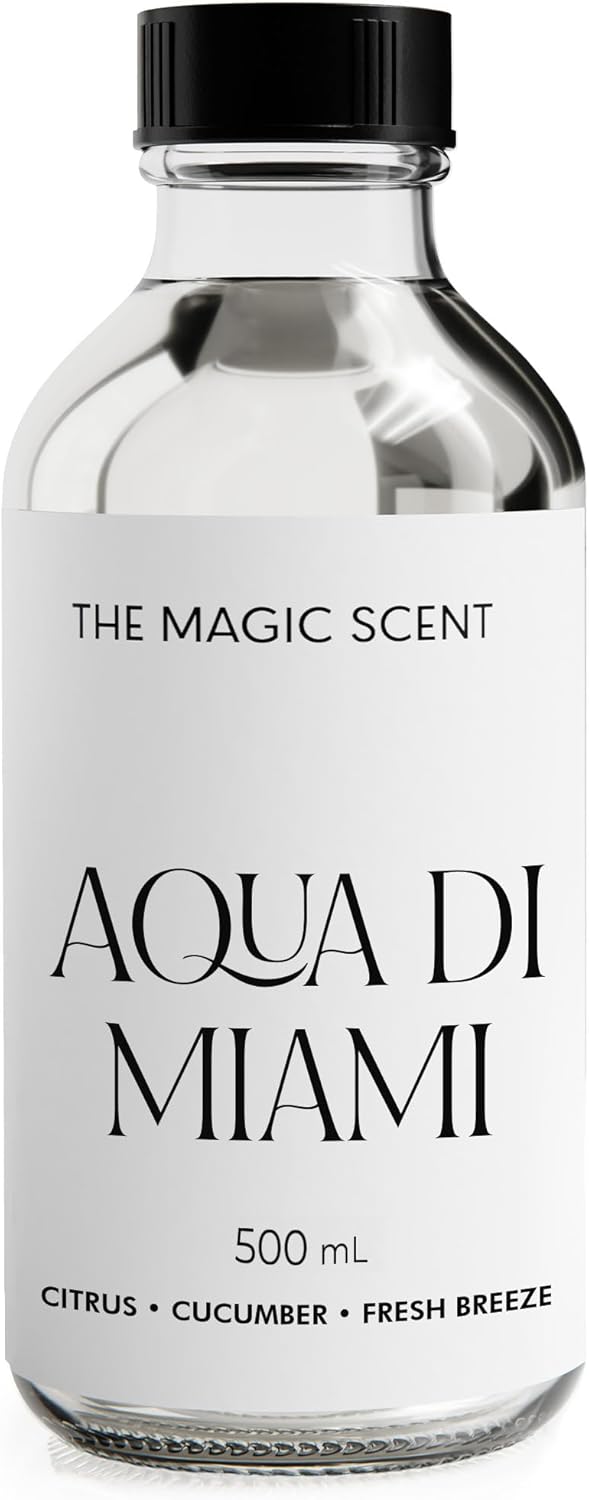 Aqua di Miami Diffuser Oil - Hotel & Home Luxury Scents - Diffuser Oil Scents for Home Designed for Use in All Diffusers - 16.9 fl oz, 500 mL