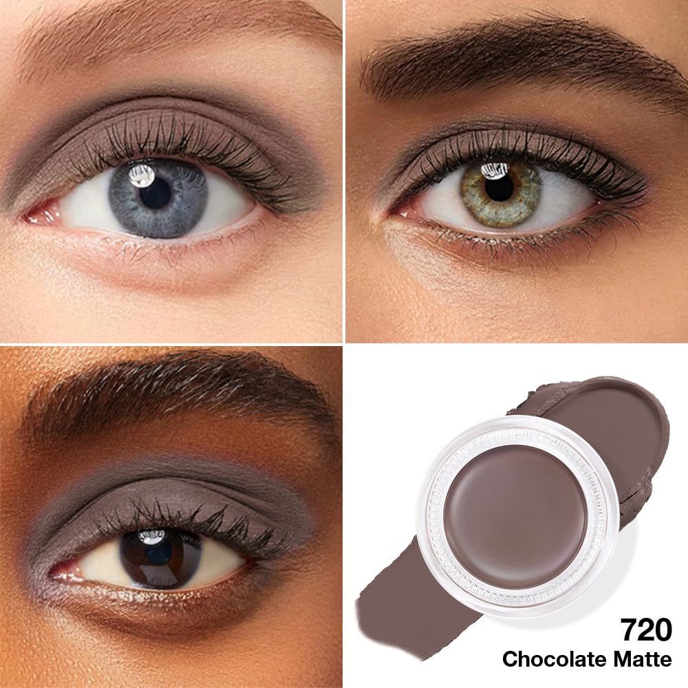 Single Cream Chocolate Matte Eyeshadow Palette Makeup, Natural Single Mini Instant Holographic Eyeshadow For Women, Sombras Crema Para Ojos, Talc, Paraben & Cruelty Free, 720