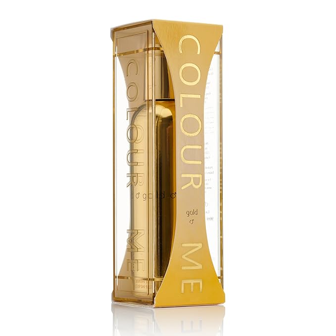 COLOUR ME Gold Homme Perfume. 100 ml Eau de Parfum Men, Luxury Fragrance - Aftershave, Long Lasting Perfumes for Men by Milton-Lloyd