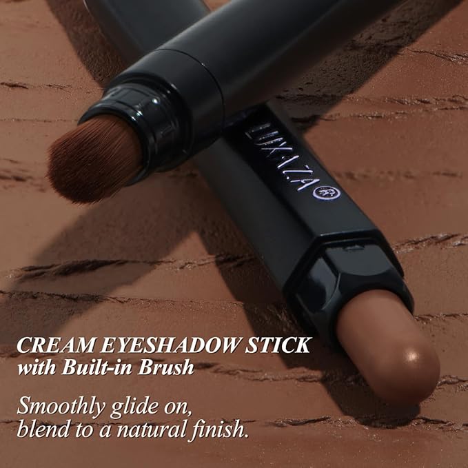 Neutral Eyeshadow Stick Makeup 6PCS Set, Dark Grey Shimmer Matte Cream Eye Shadow for Smoky Eye Brightener Pencil Crayon - A3 Smoky Rose Taupe